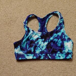 Blue and Black Women's Top